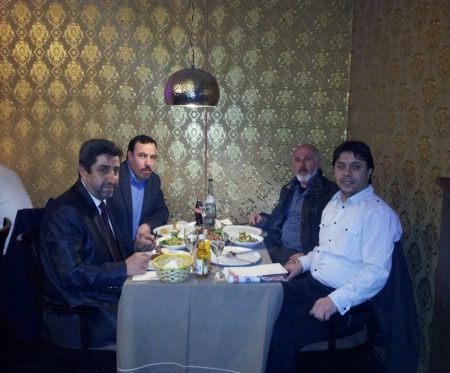 Avrupalı işadamları ile Sindefingen de akşam yemeği